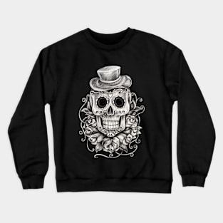 Sugar skull day of the dead. Crewneck Sweatshirt